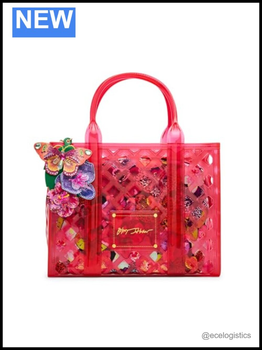 Clear PVC Satchel with Removable Pouch Crossbody Strap